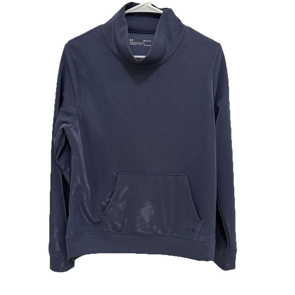 Under Armour ColdGear Women’s M Mock Neck Shimmer Pullover Kangaroo Loose